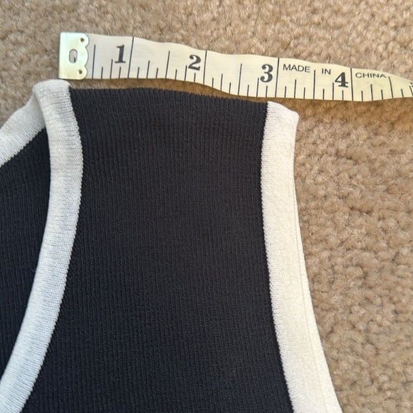Stonebridge Signature Black and White Ribbed Tank Top New With Tags Size Small - Picture 5 of 8